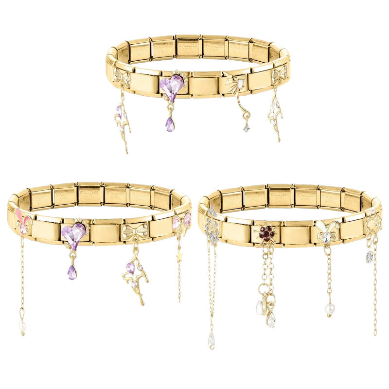 Gold Tassel Chain Dangle Charms