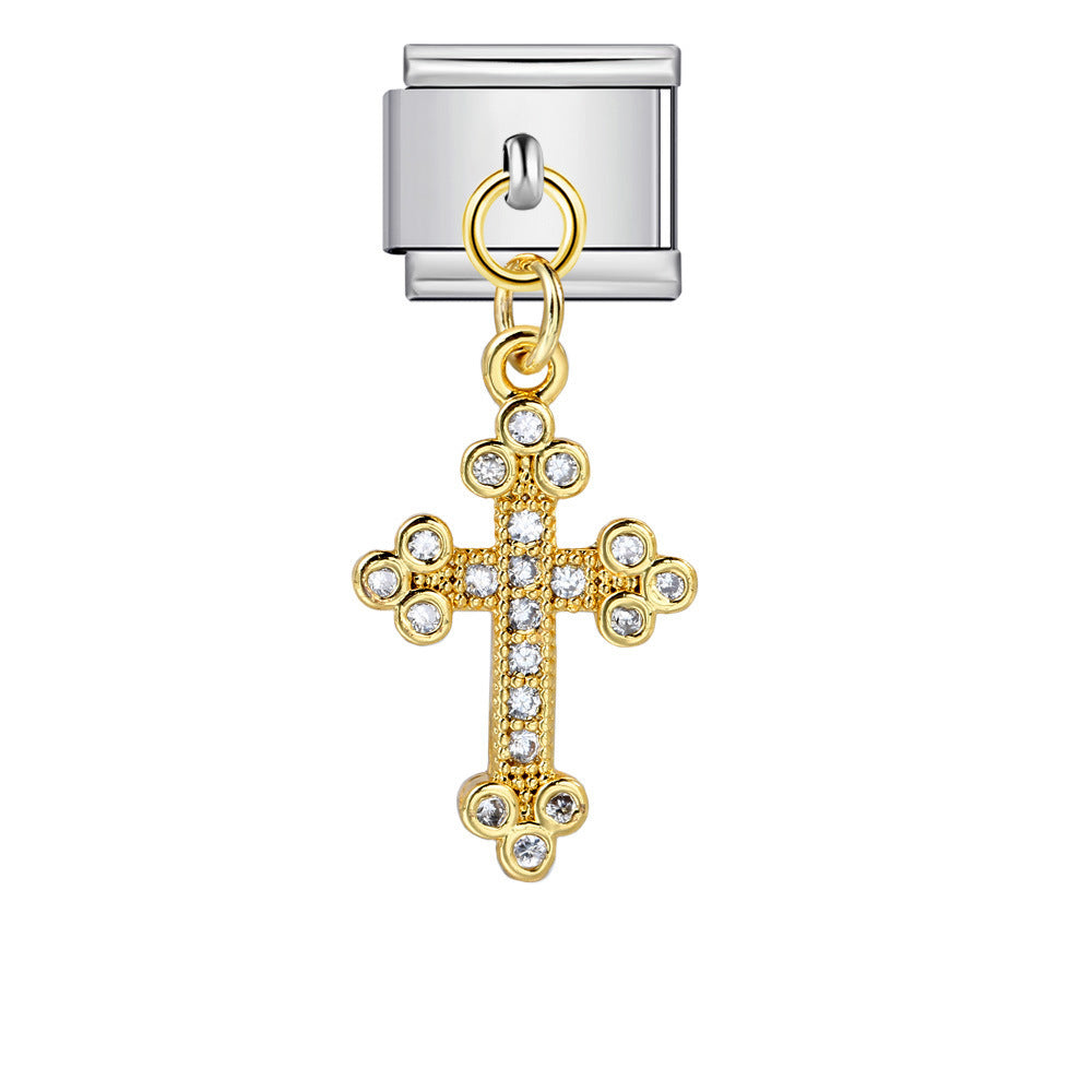 Crystal Cross, Silver Link