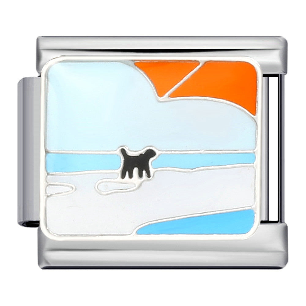 Small Dog in Snow