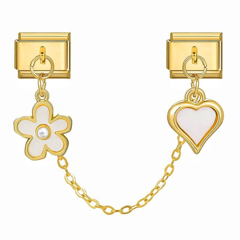 Flower and Heart Chain