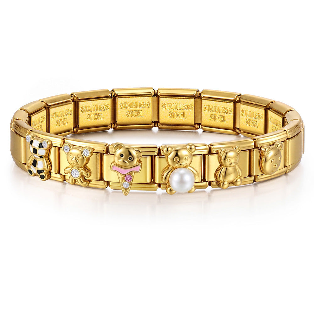 Gold Teddy Bear Charms