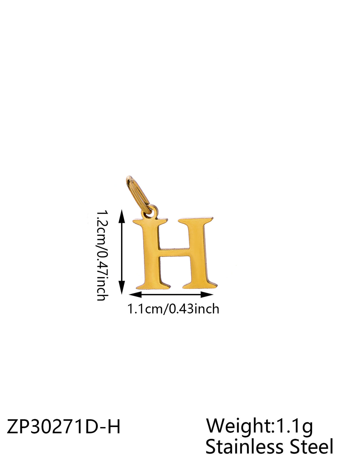 Gold Letter H