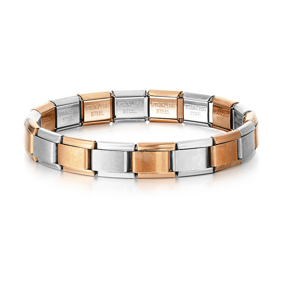 Rose Gold and Silver Band
