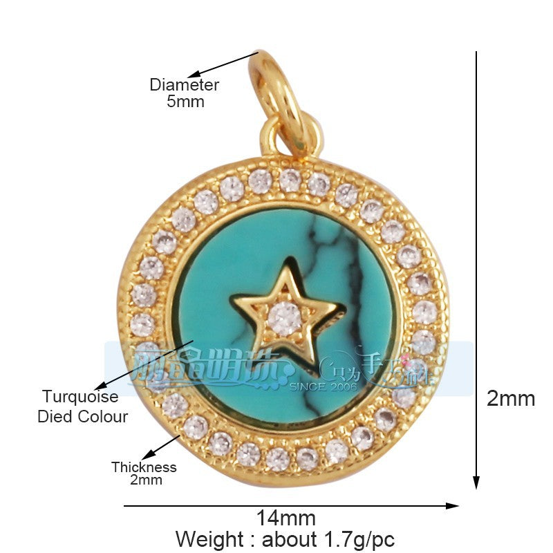 Turquoise Star Disc