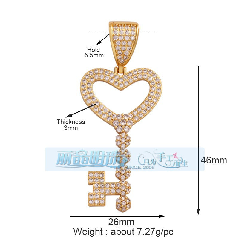 Large Heart Key