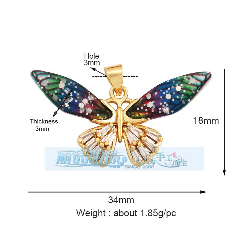 Clear Wing Butterfly Rainbow