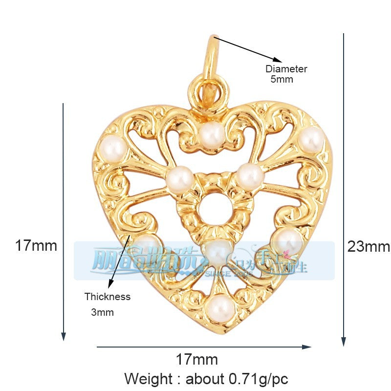 Pearl Filigree Heart