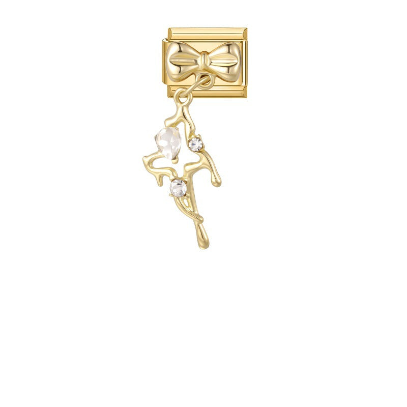 Bow Crystal Tassel