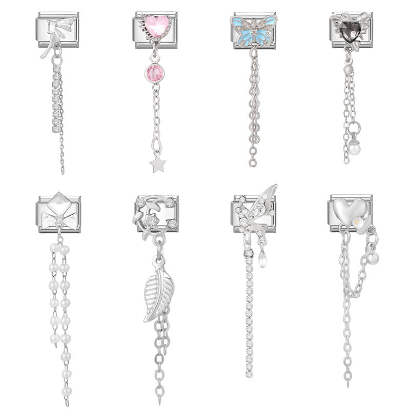 Silver Chain Dangle Charms