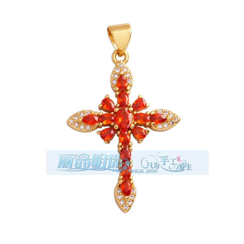 Flower Cross Orange
