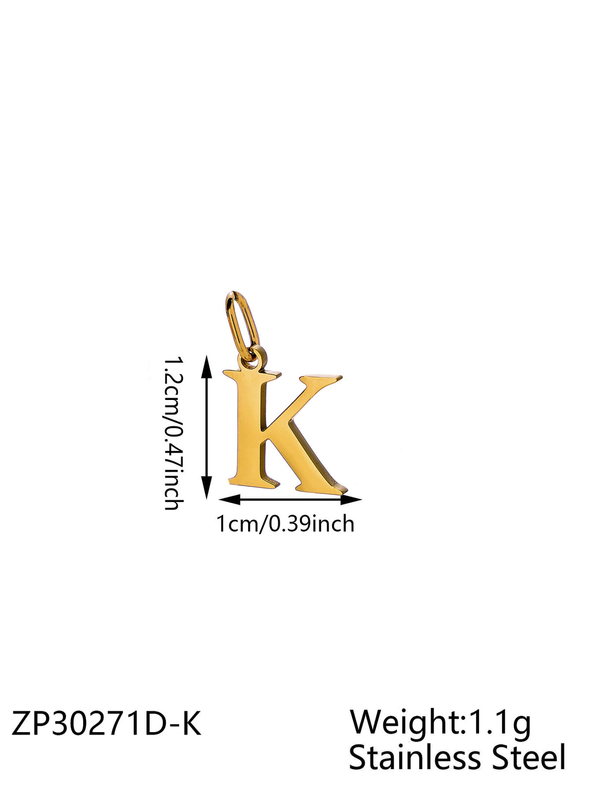Gold Letter K