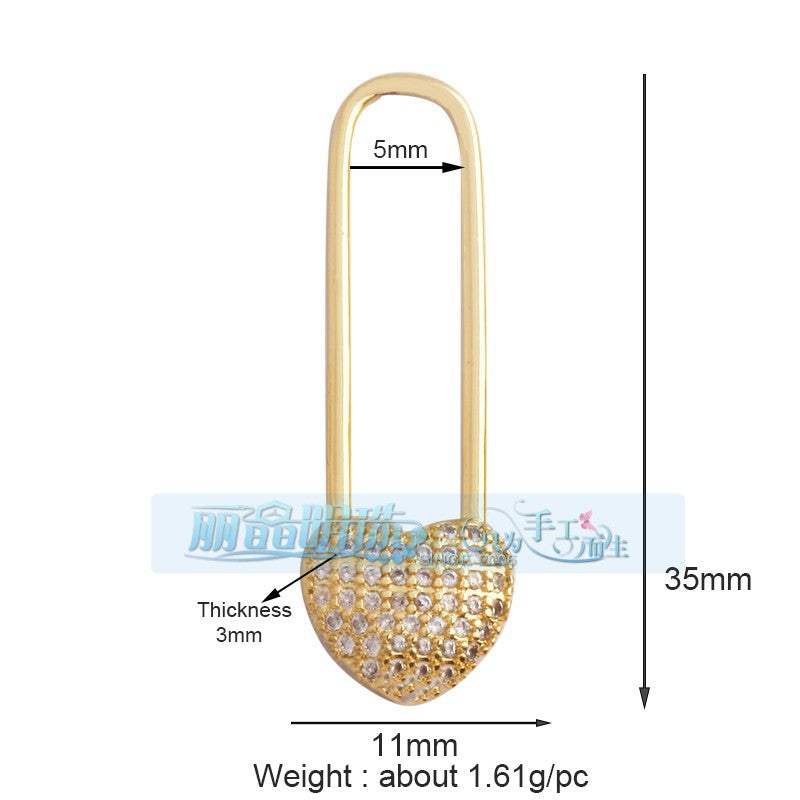 Heart Safety Pin