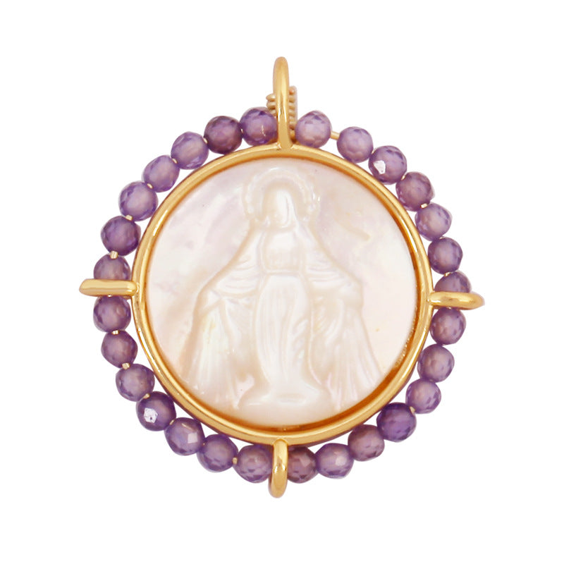 Shell Mary Round Lavender
