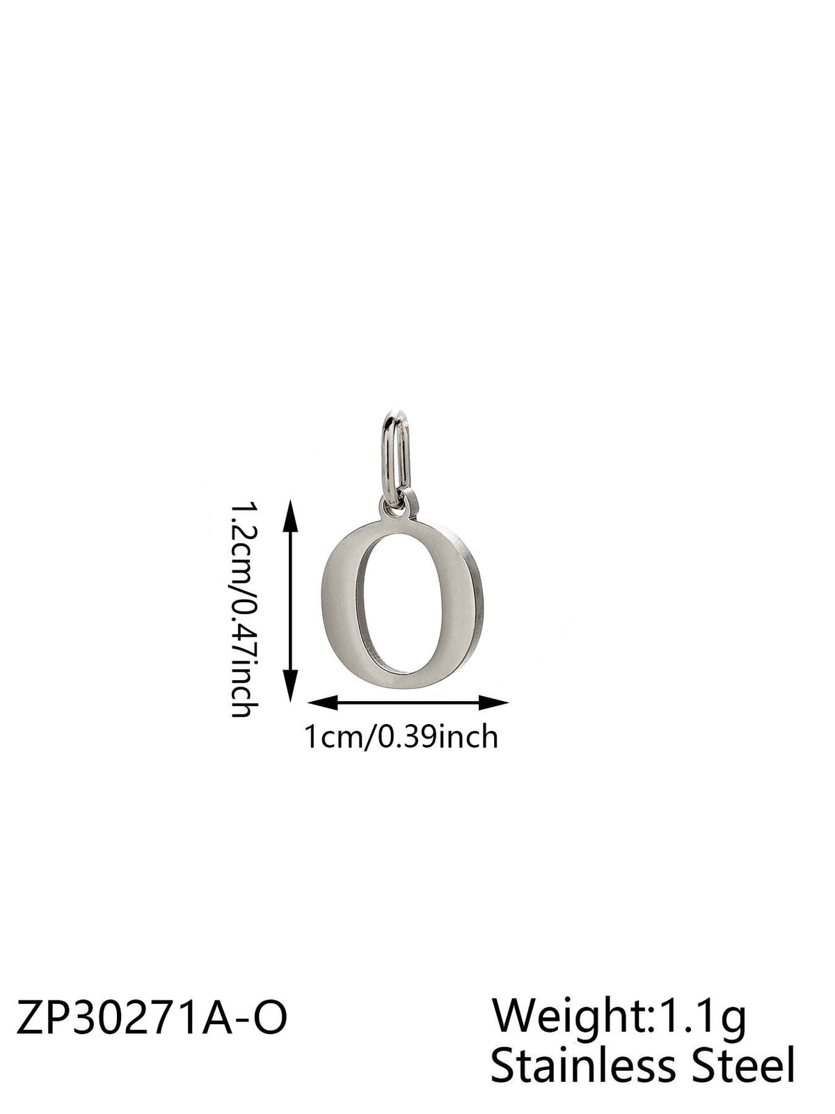 Silver Letter O