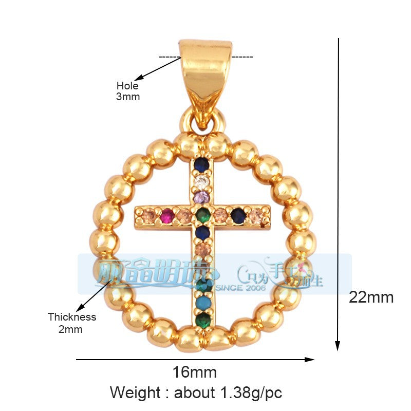 Cross in Bead Circle