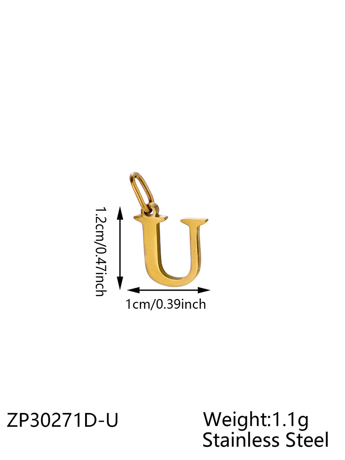 Gold Letter U