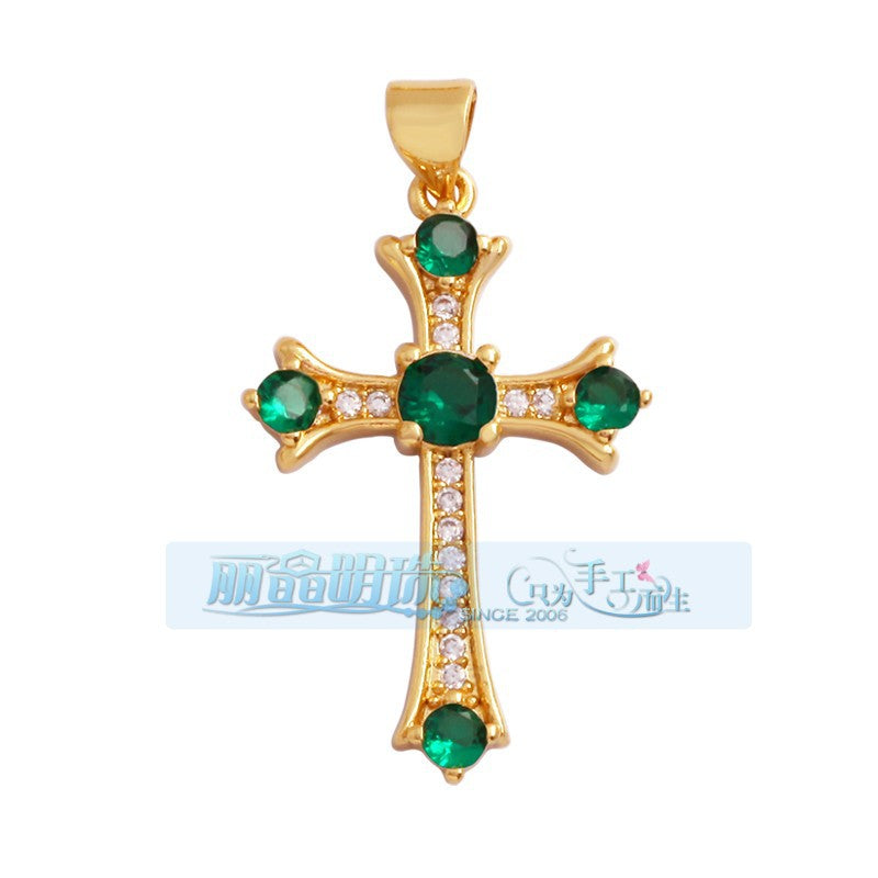 Gem Tip Cross Green