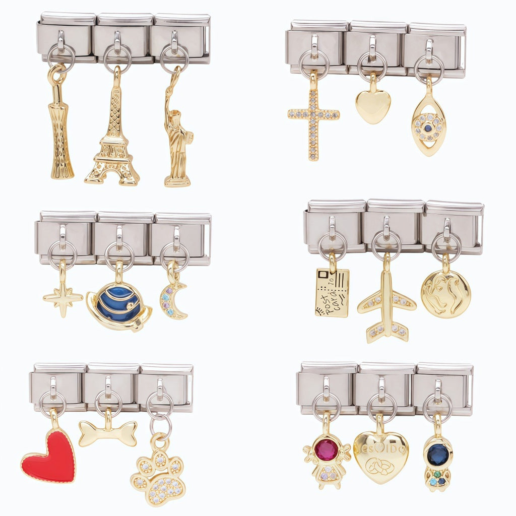 Gold Charm Trios, Travel and Pets