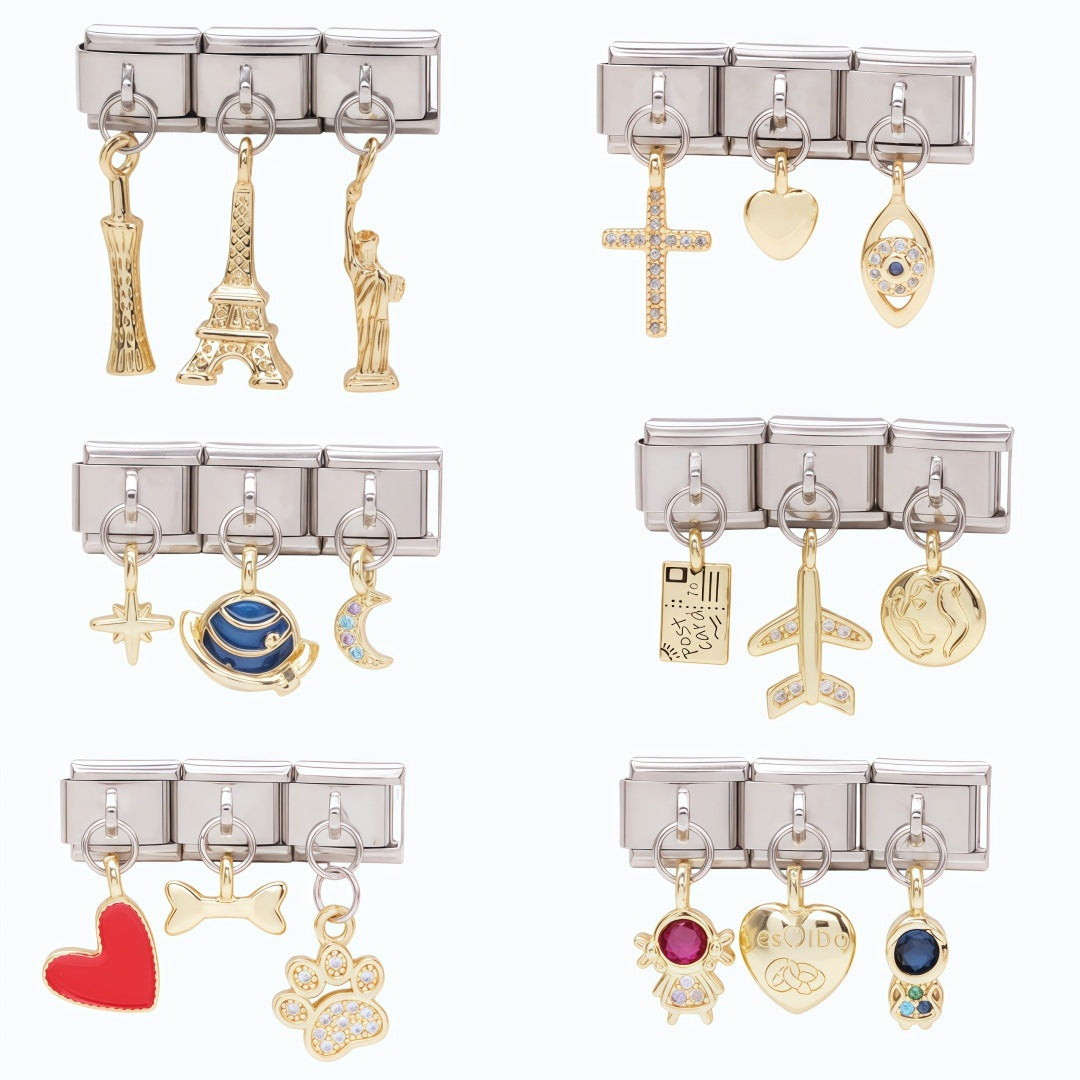 Gold Charm Trios, Travel and Pets