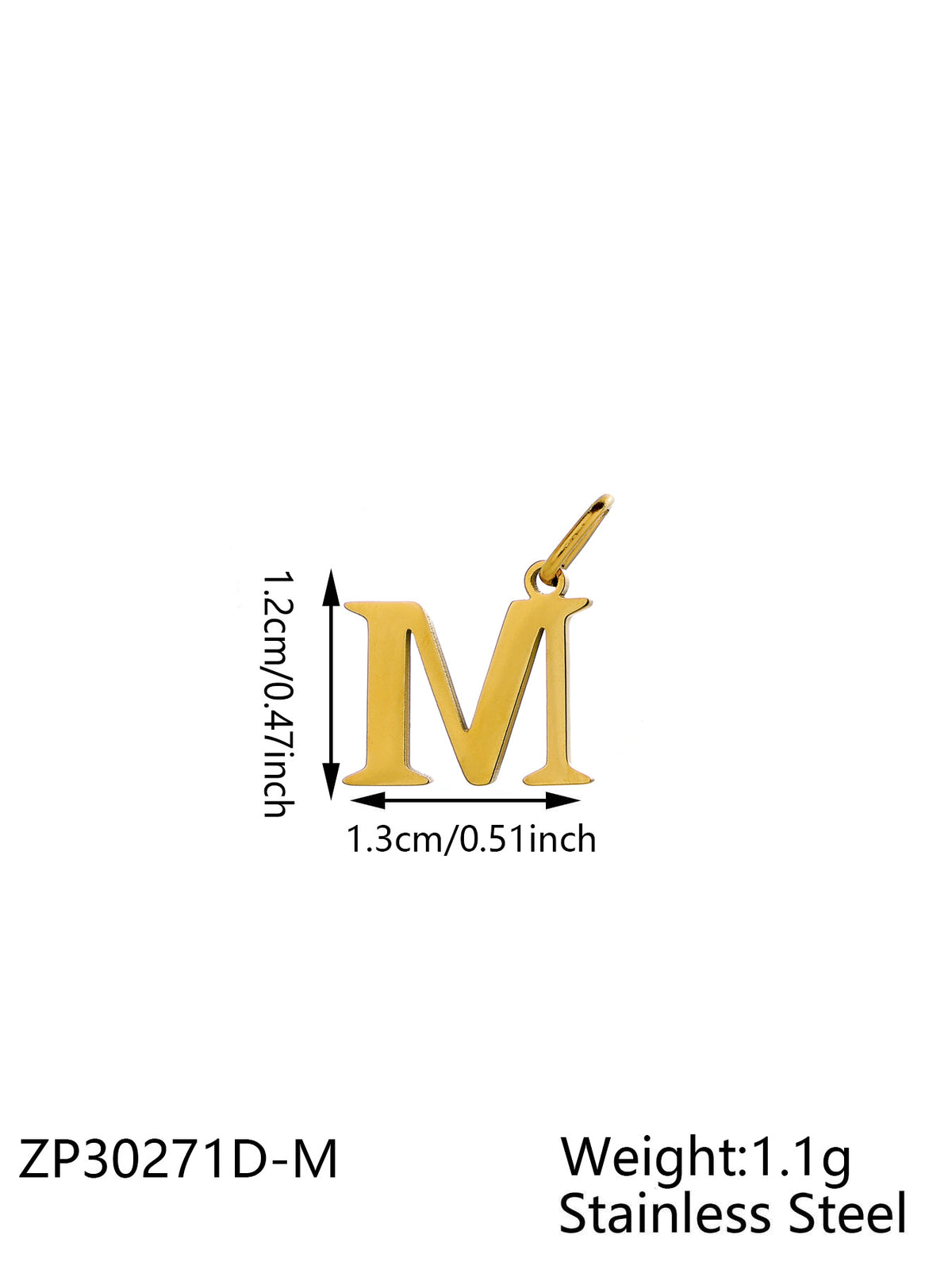 Gold Letter M