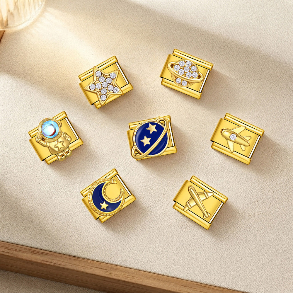 Space Charms, Planets, Stars and Astronaut