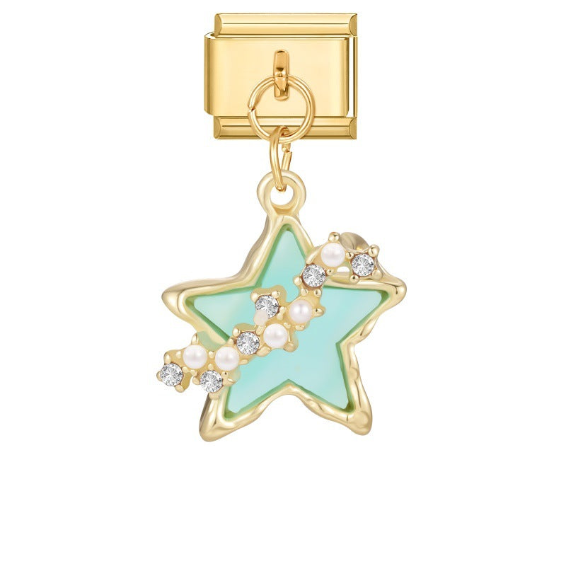 Mint Star with Pearls