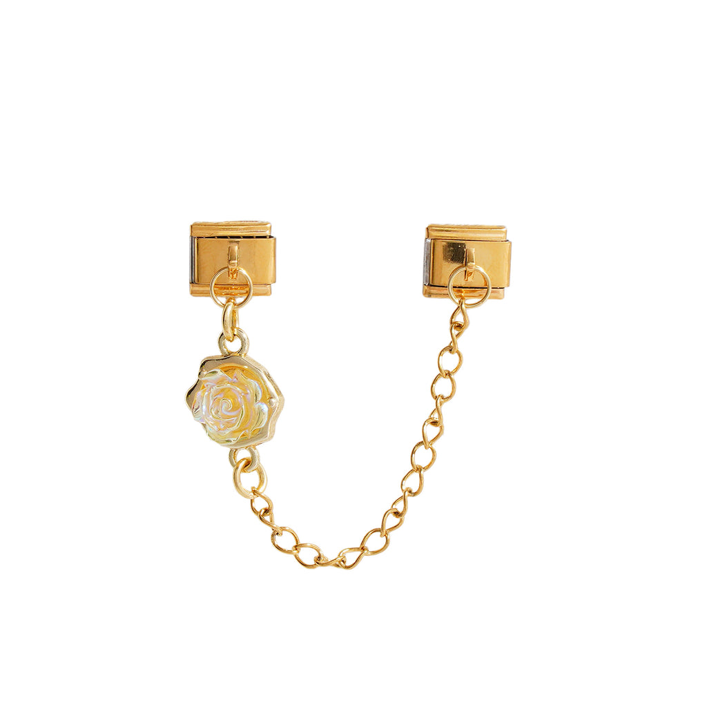 Gold Flower Chain Charms