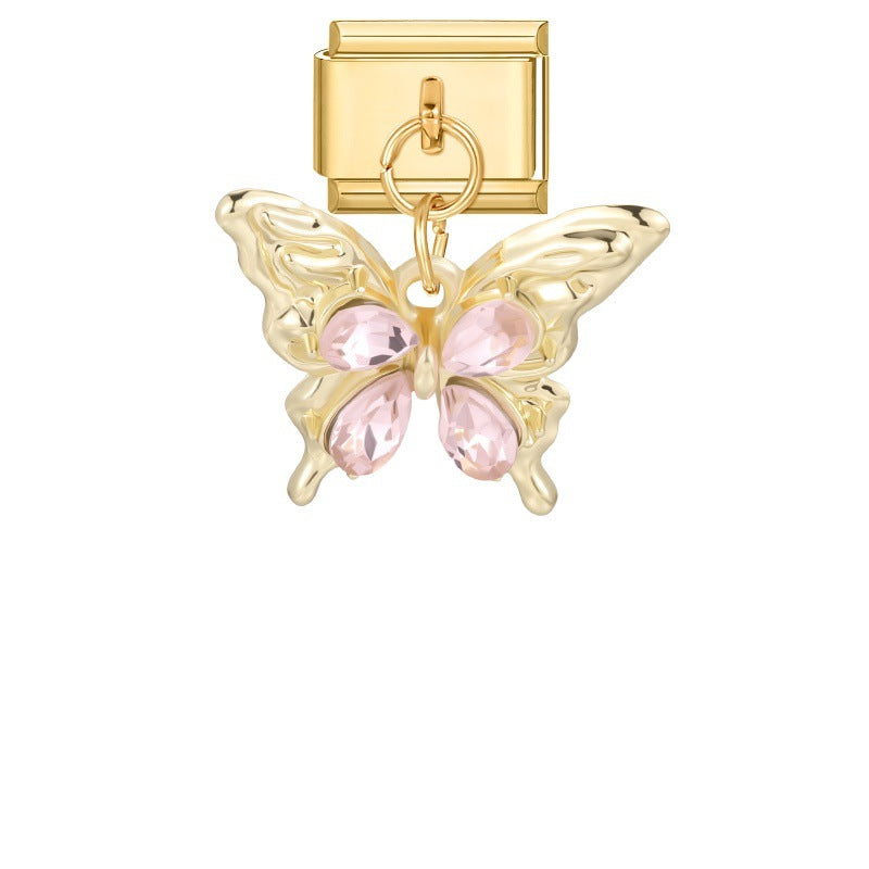 Pink Crystal Butterfly