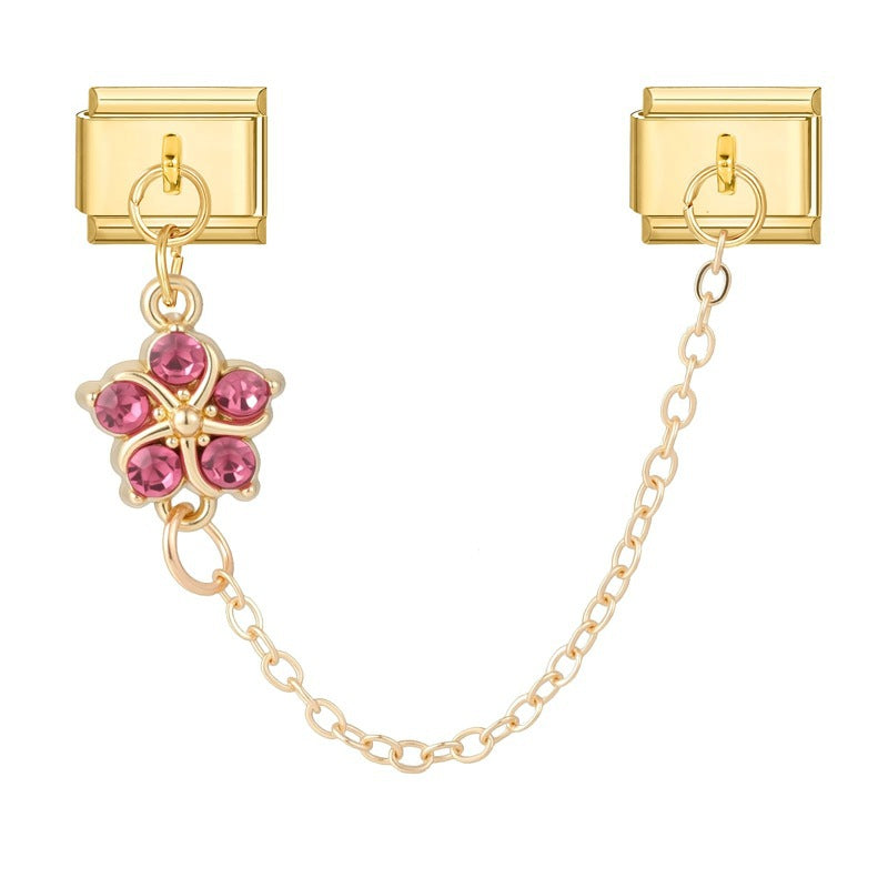 Deep Pink Crystal Flower