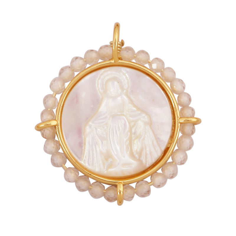 Shell Mary Round White