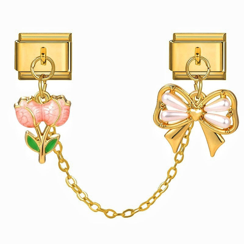 Tulip and Bow Chain