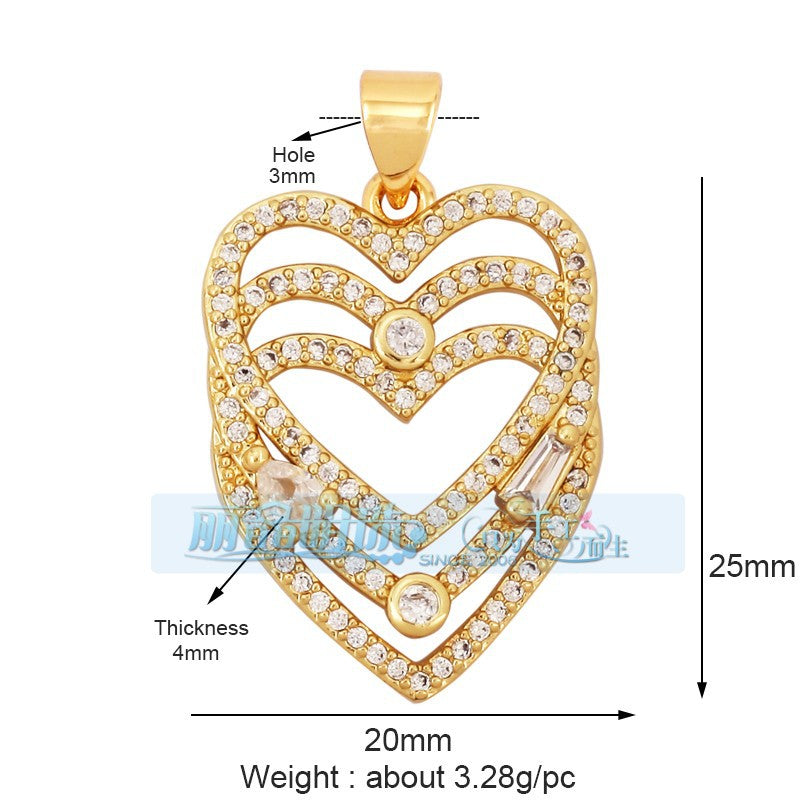 Double Crystal Heart