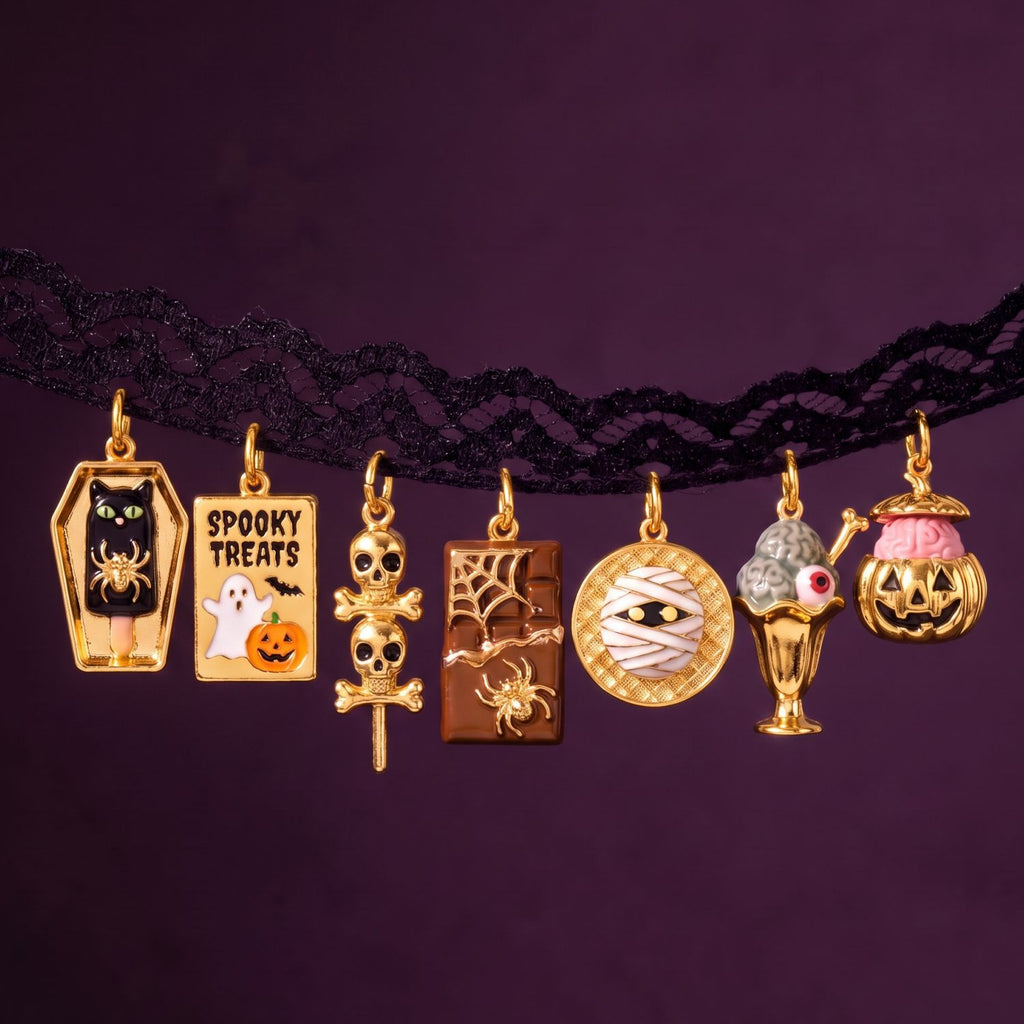 Halloween Necklace Charms with Chains