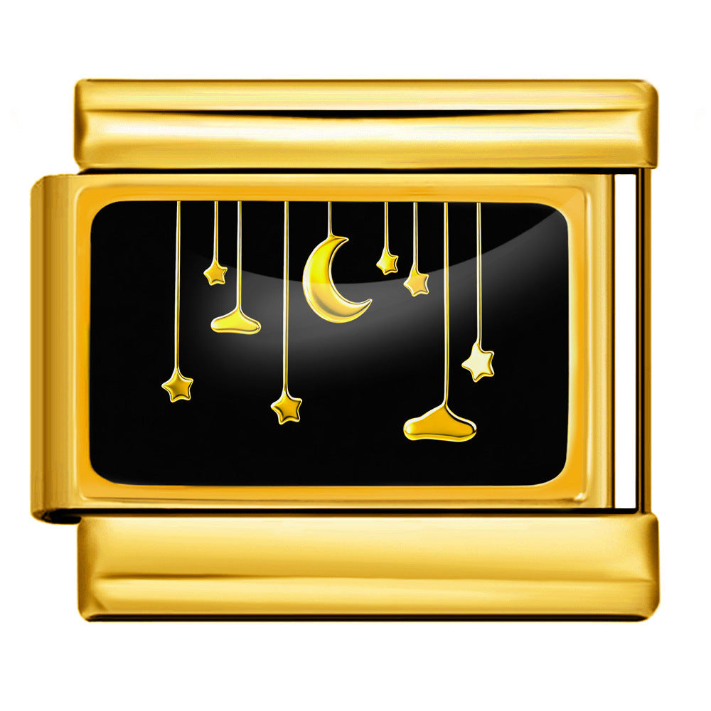 Hanging Stars and Moon, Gold