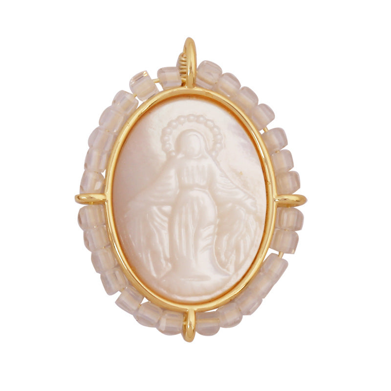 Shell Mary Oval White