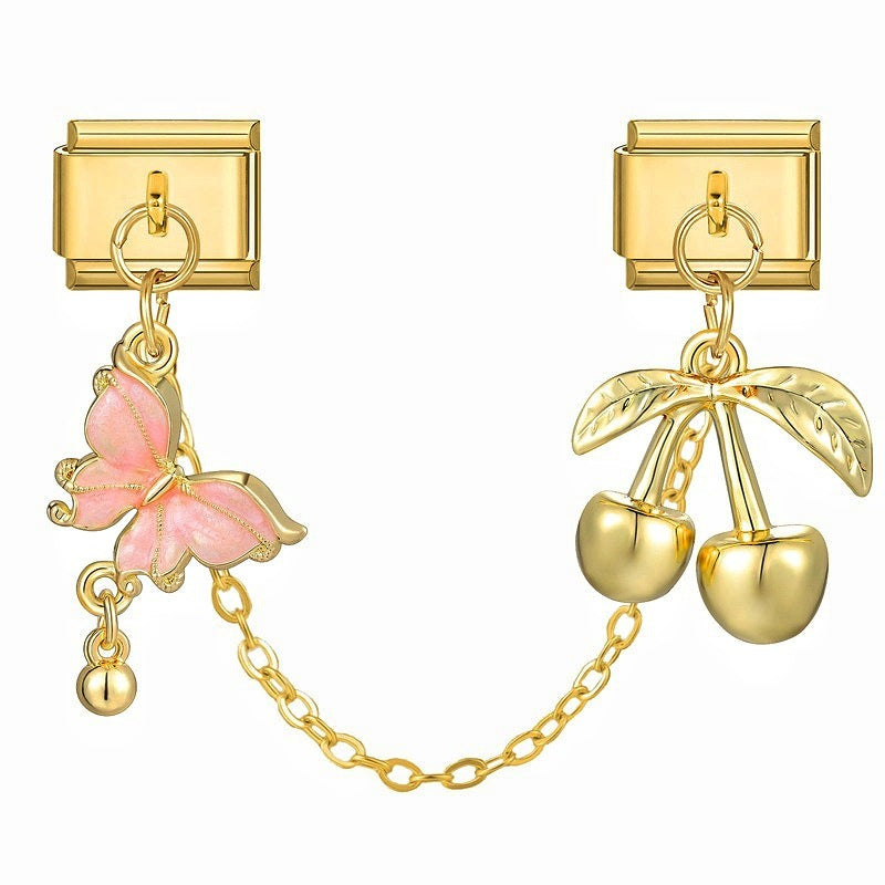 Butterfly and Cherries Chain