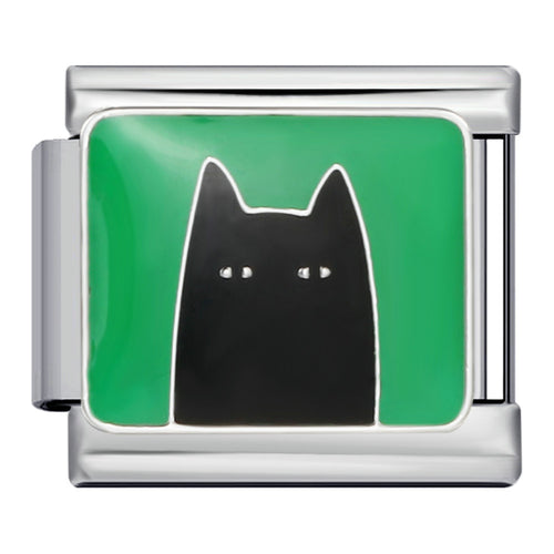 Black Cat on Green