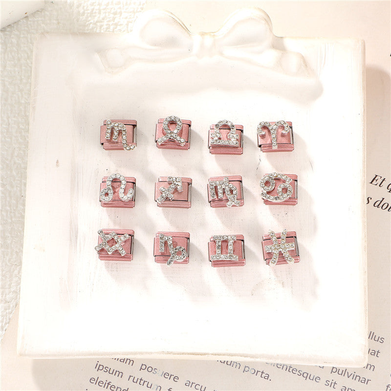 Zodiac Charms with Crystals