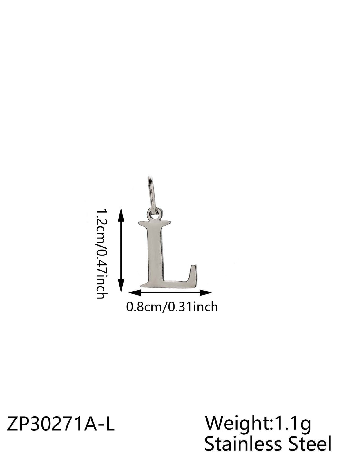 Silver Letter L