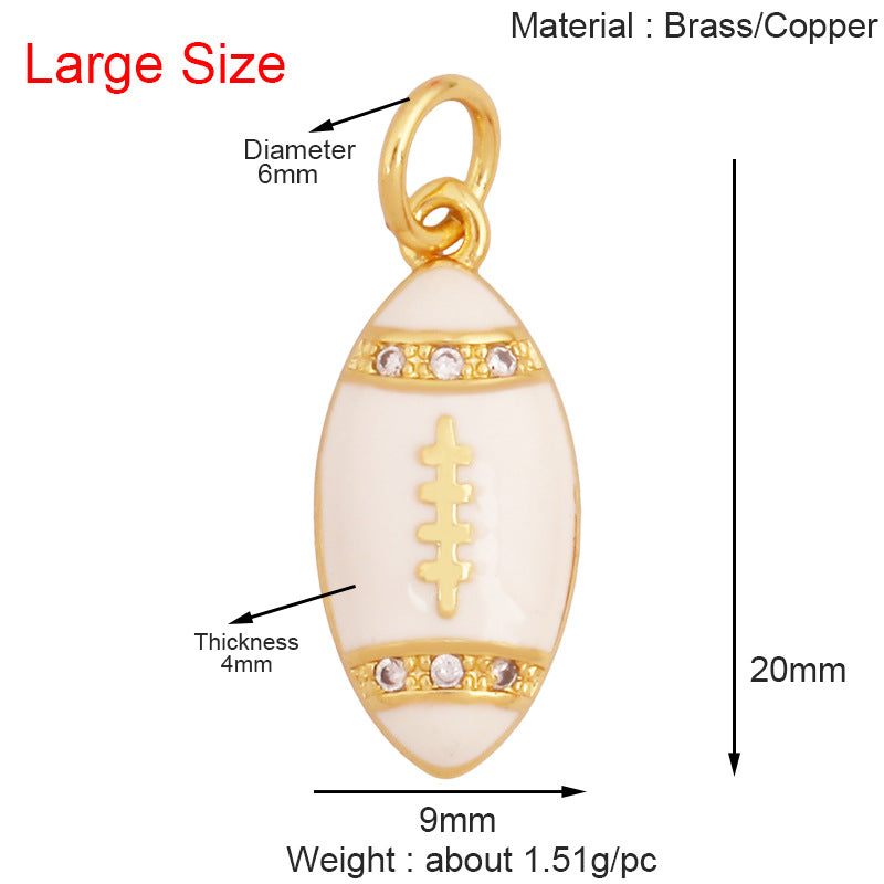 Sports Necklace Pendants, Balls and Rackets