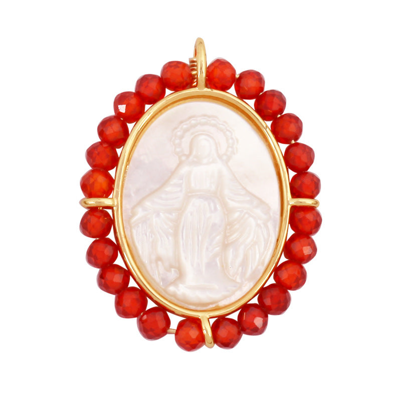 Shell Mary Oval Red