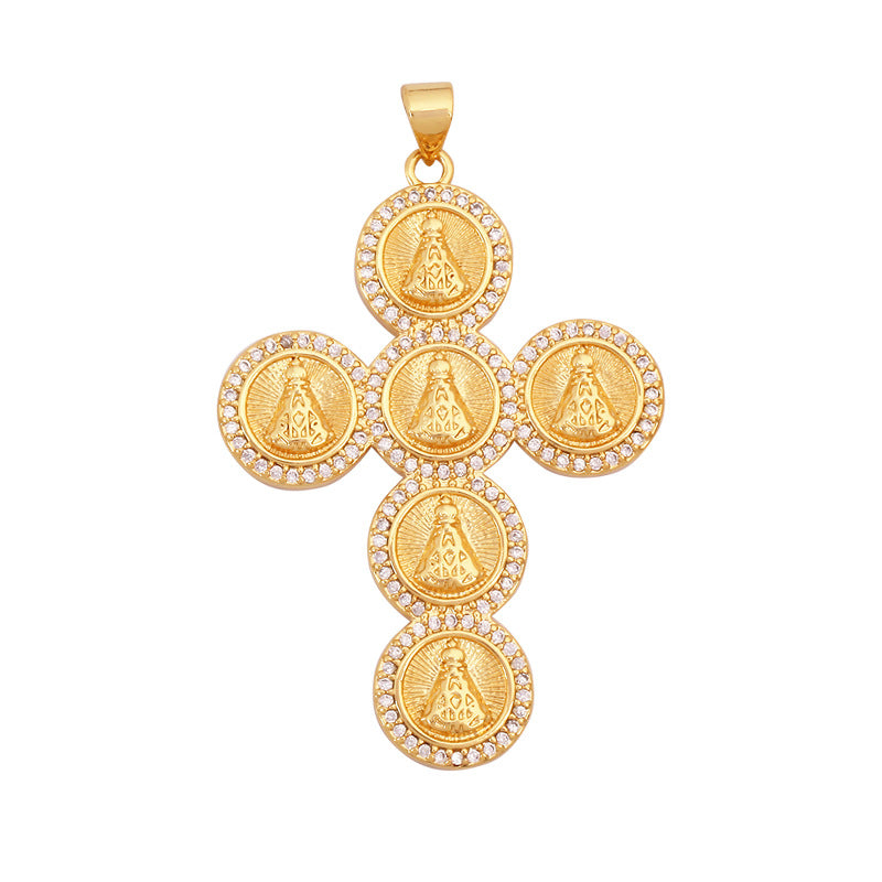 Mary Medal Cross Style 3