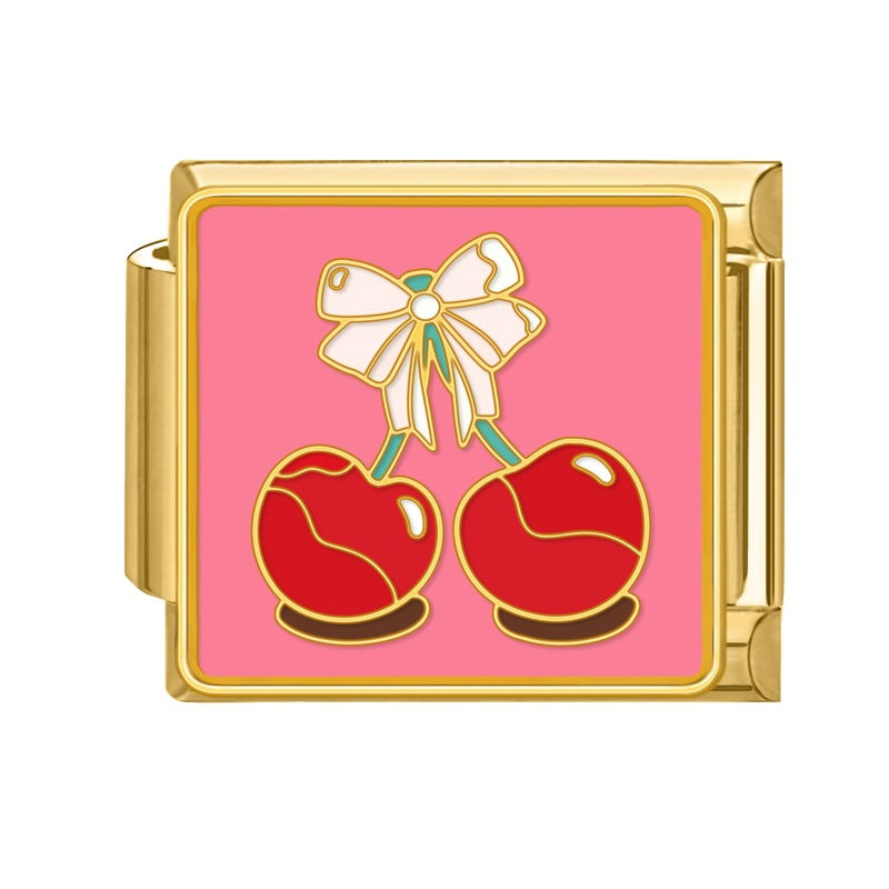 Cherries on Pink