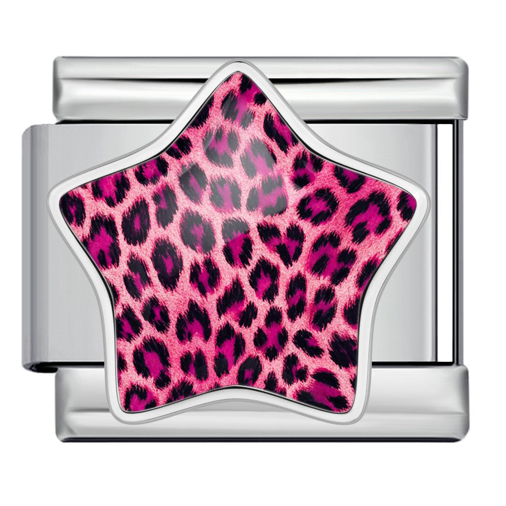 Silver Hot Pink Leopard