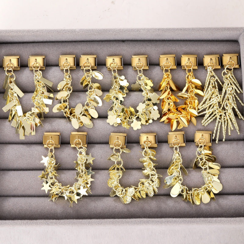 Gold Double Chain Charms