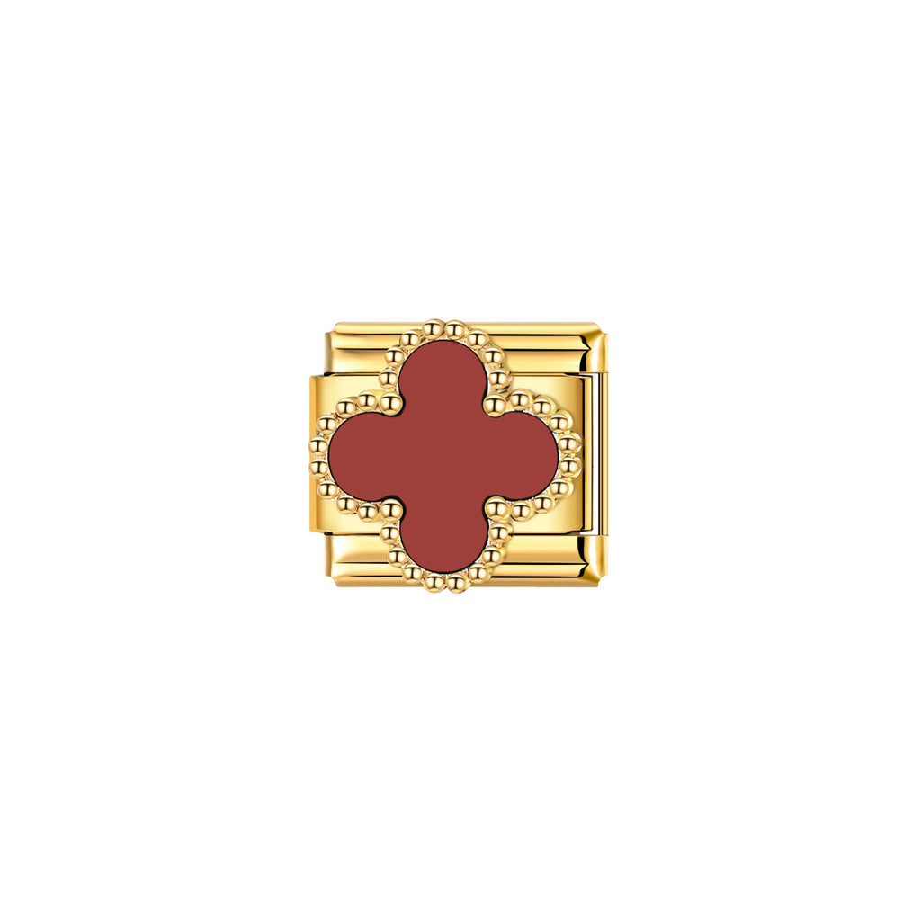 Gold Clover Enamel Charms, Colour Range