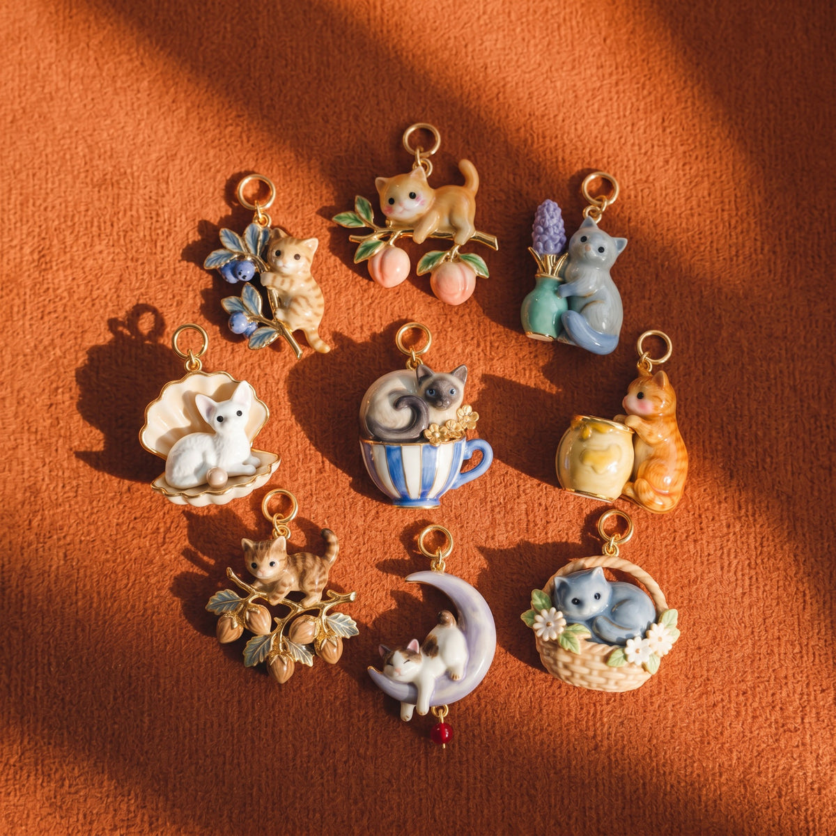 Enamel Animal Pendants and Necklace Chains