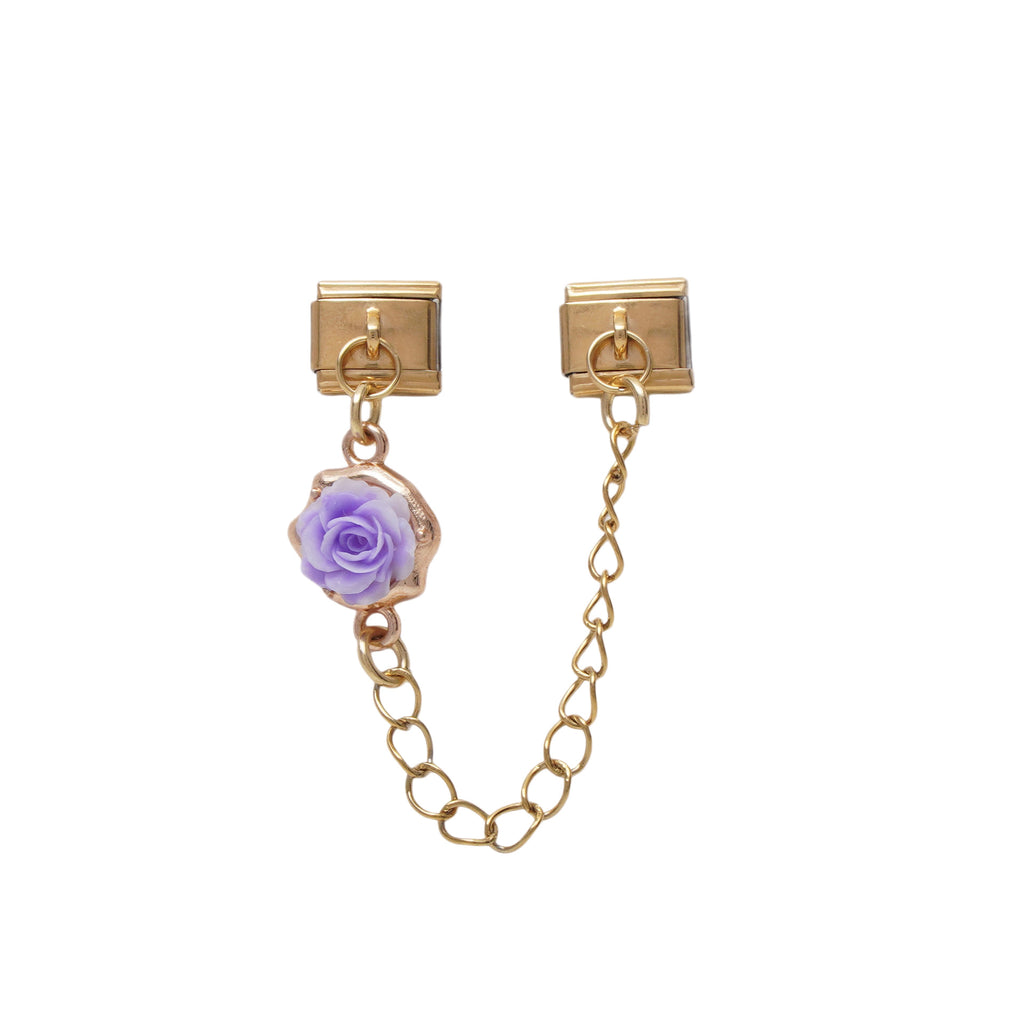 Gold Flower Chain Charms