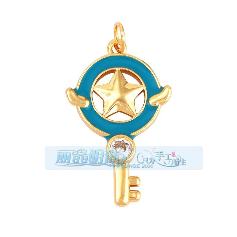 Winged Star Key Turquoise