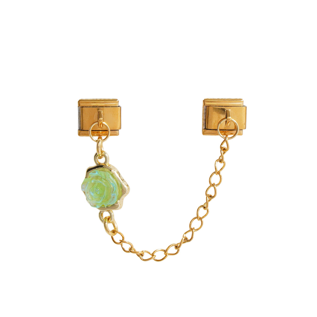 Gold Flower Chain Charms